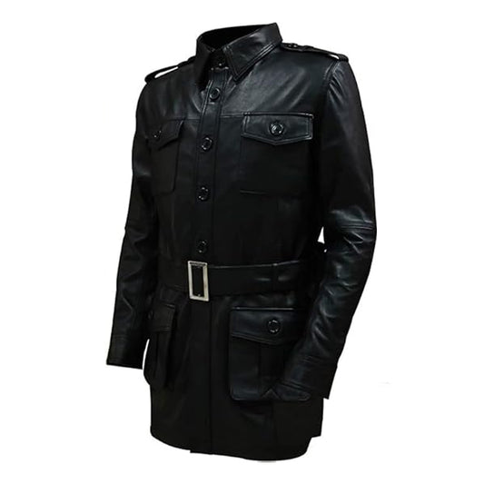 Men's Black Hunter Leather Jacket