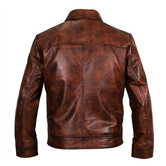 Men's Brown Inferno Leather Jacket