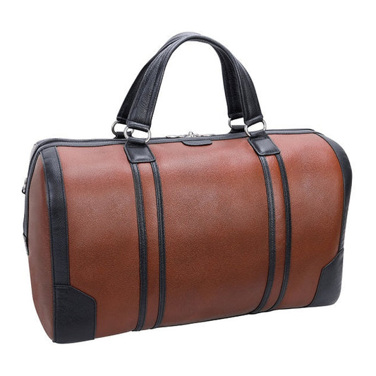 The Two Tone Leather Duffle Bag