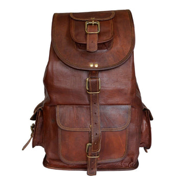 The Outdoor Hiking Leather Backpack