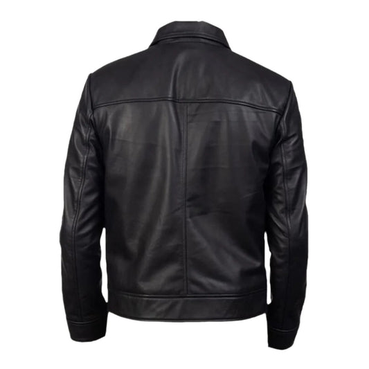 Men's Black Inferno Leather Jacket