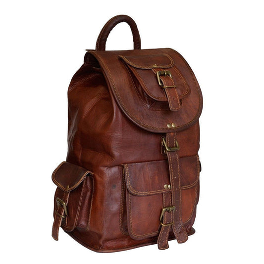 The Outdoor Hiking Leather Backpack