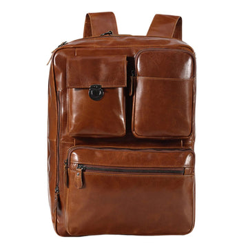 The Convertible Leather Backpack