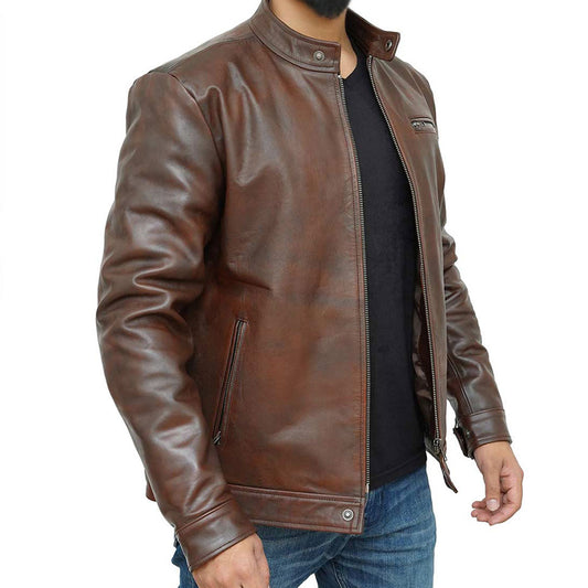 Men's Brown Dean Leather Jacket