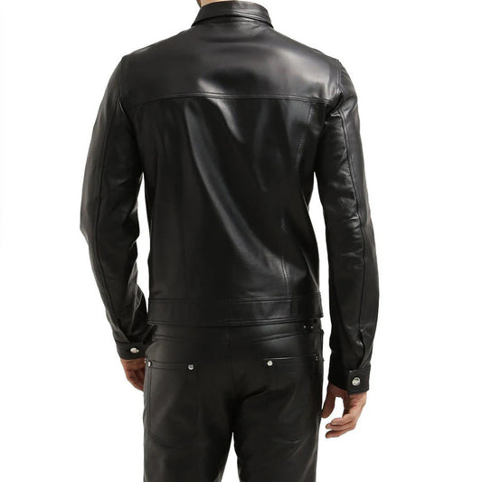 Men's Black Ranchson Leather Jacket