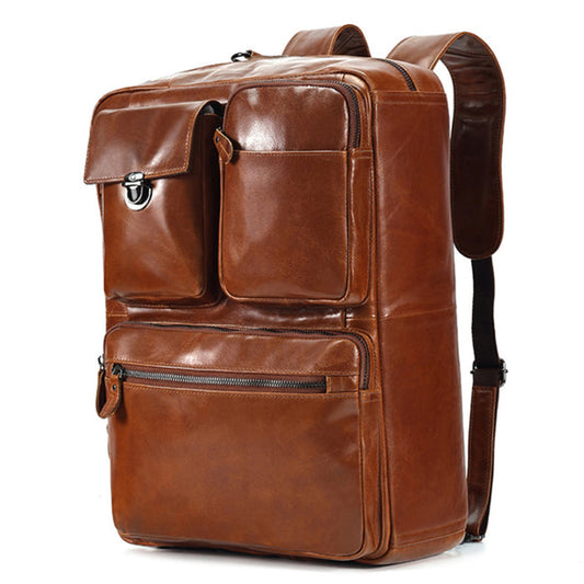 The Convertible Leather Backpack