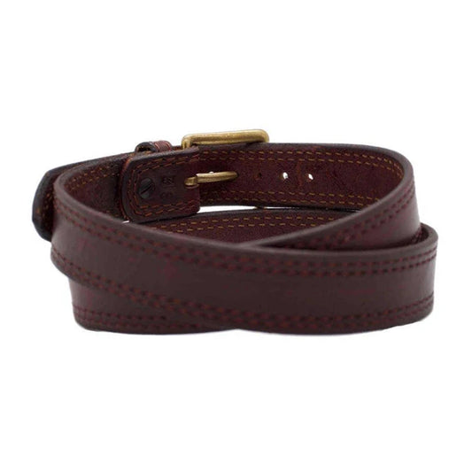 Men's Red Sequoia Leather Belt