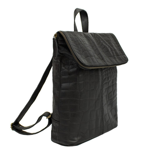 The Black Soho Leather Backpack