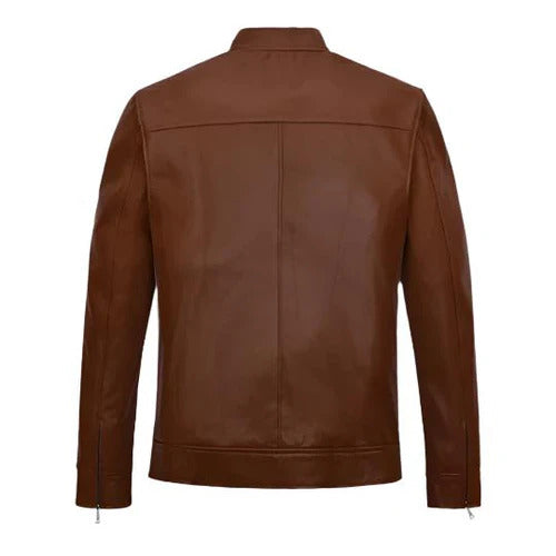 Men's Brown Oblivion Leather Jacket