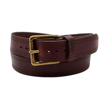 Men's Red Sequoia Leather Belt