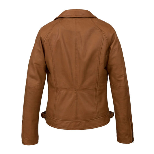 Women’s Viki Tan Leather Jacket