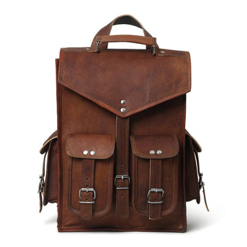 Pre-Historic Convertible Leather Backpack