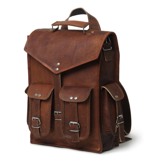 Pre-Historic Convertible Leather Backpack