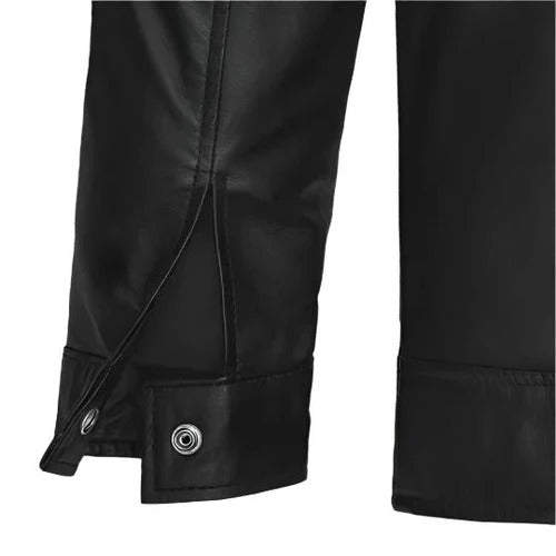 Men's Black Mirage Leather Jacket