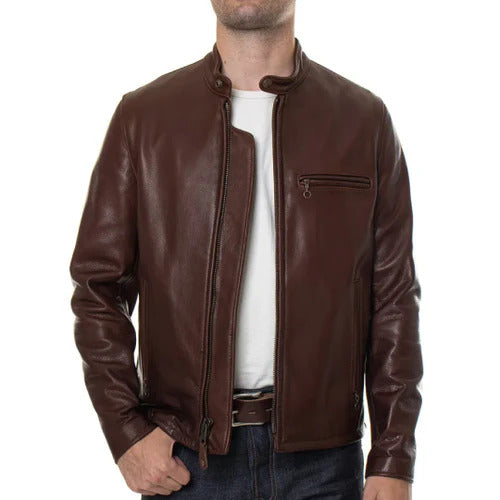 Men's Dark Brown Onyx Leather Jacket