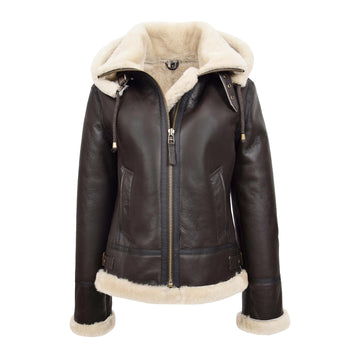 Women’s B3 Detachable Hoodie Leather Jacket