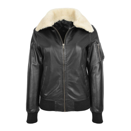 Women’s Thea Bomber Leather Jacket