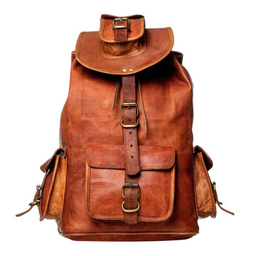 The Alvarado Tanned Leather Backpack