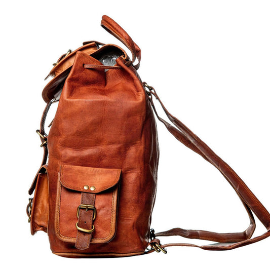 The Alvarado Tanned Leather Backpack