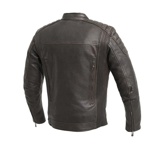 Men's Crusader Motorcycle Leather Jacket