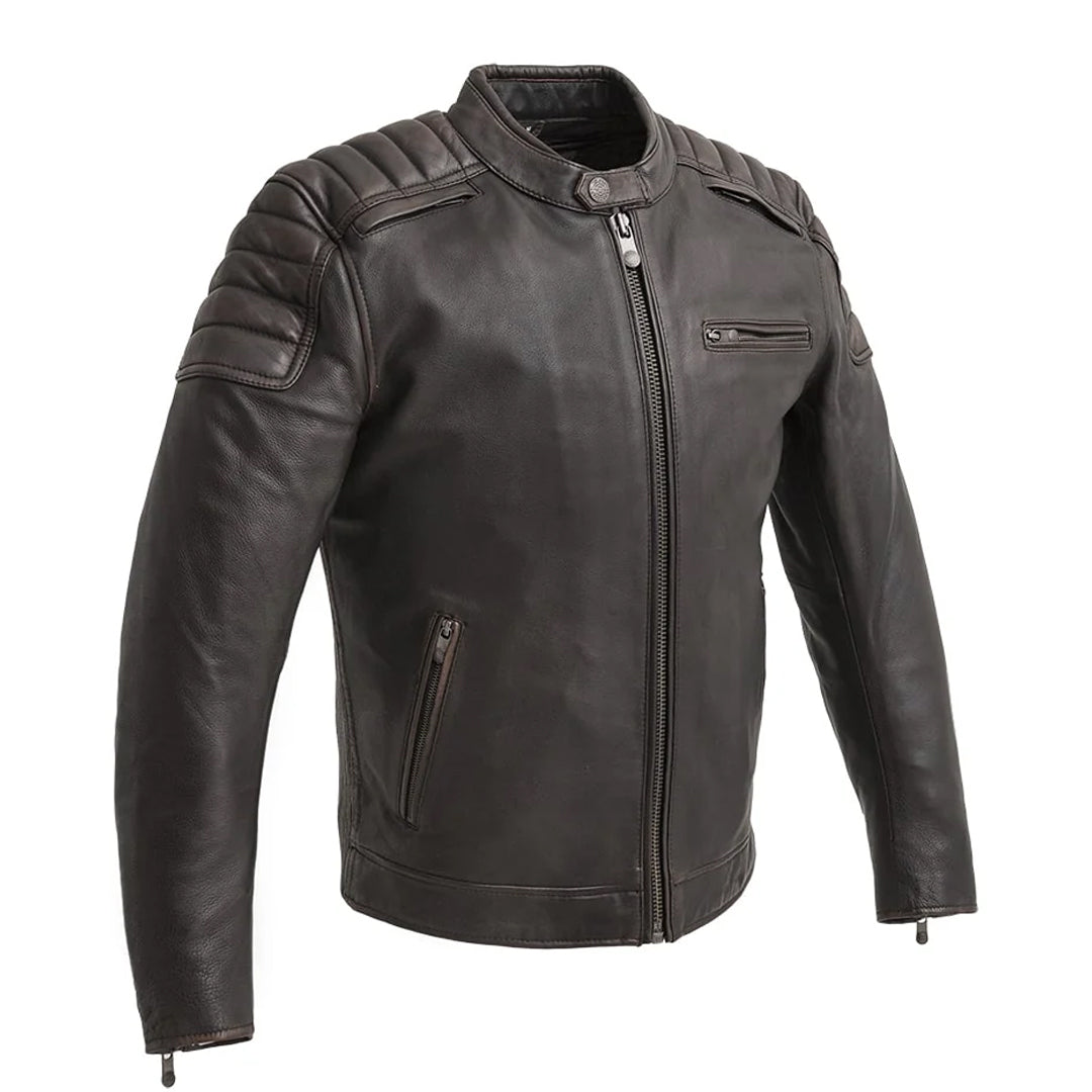 Men's Crusader Motorcycle Leather Jacket