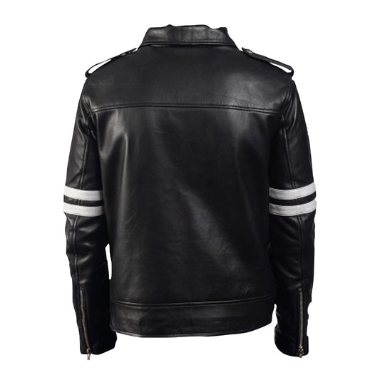 Men's Black Dragonhide Leather Jacket