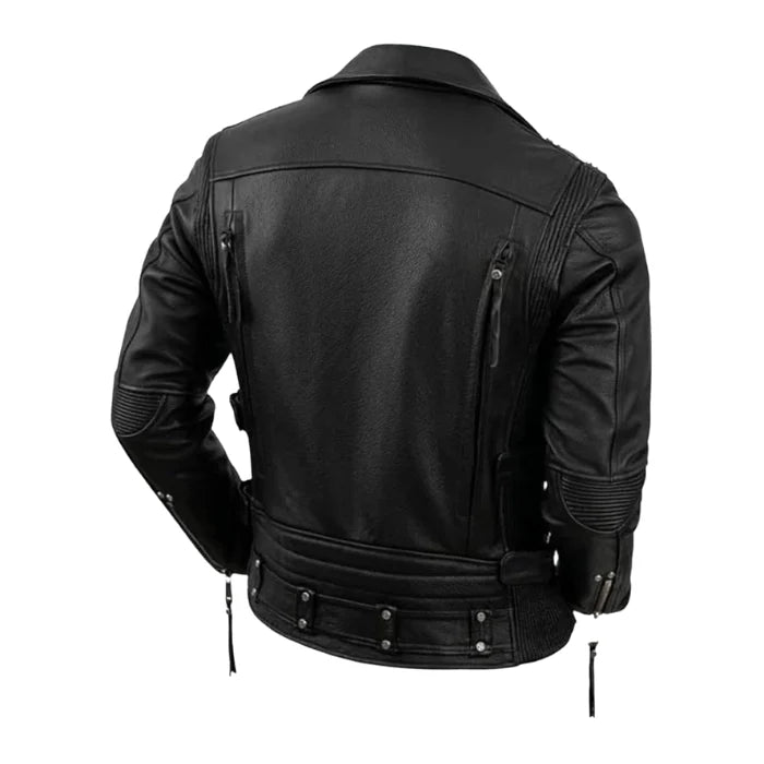 Duncan Black Biker Leather Jacket