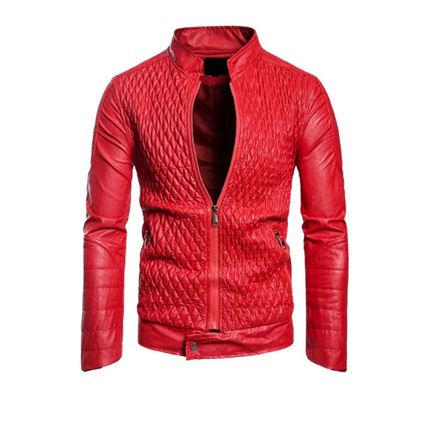 Men's Diamond Quilted Original Leather Jacket