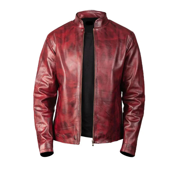 Men's Slim Fit Original Leather Biker Jacket